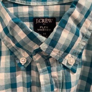 J. Crew Blue and White Button Down Shirt